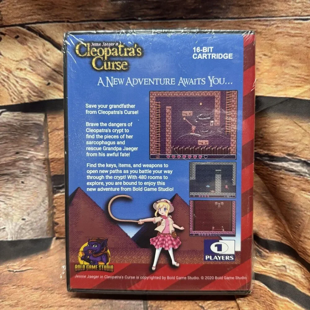 Jessie Jaeger in Cleopatra's Curse Sega Genesis New Factory Sealed Homebrew